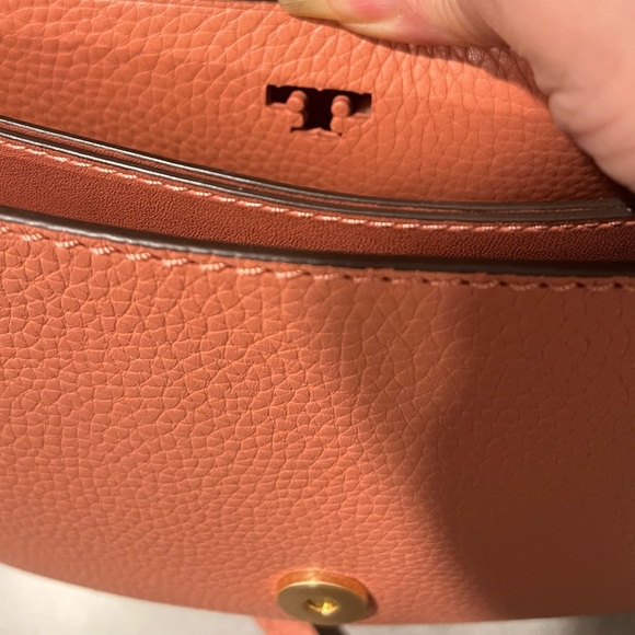 Tory Burch McGraw Brogue Satchel in Pink - Picture 9 of 11